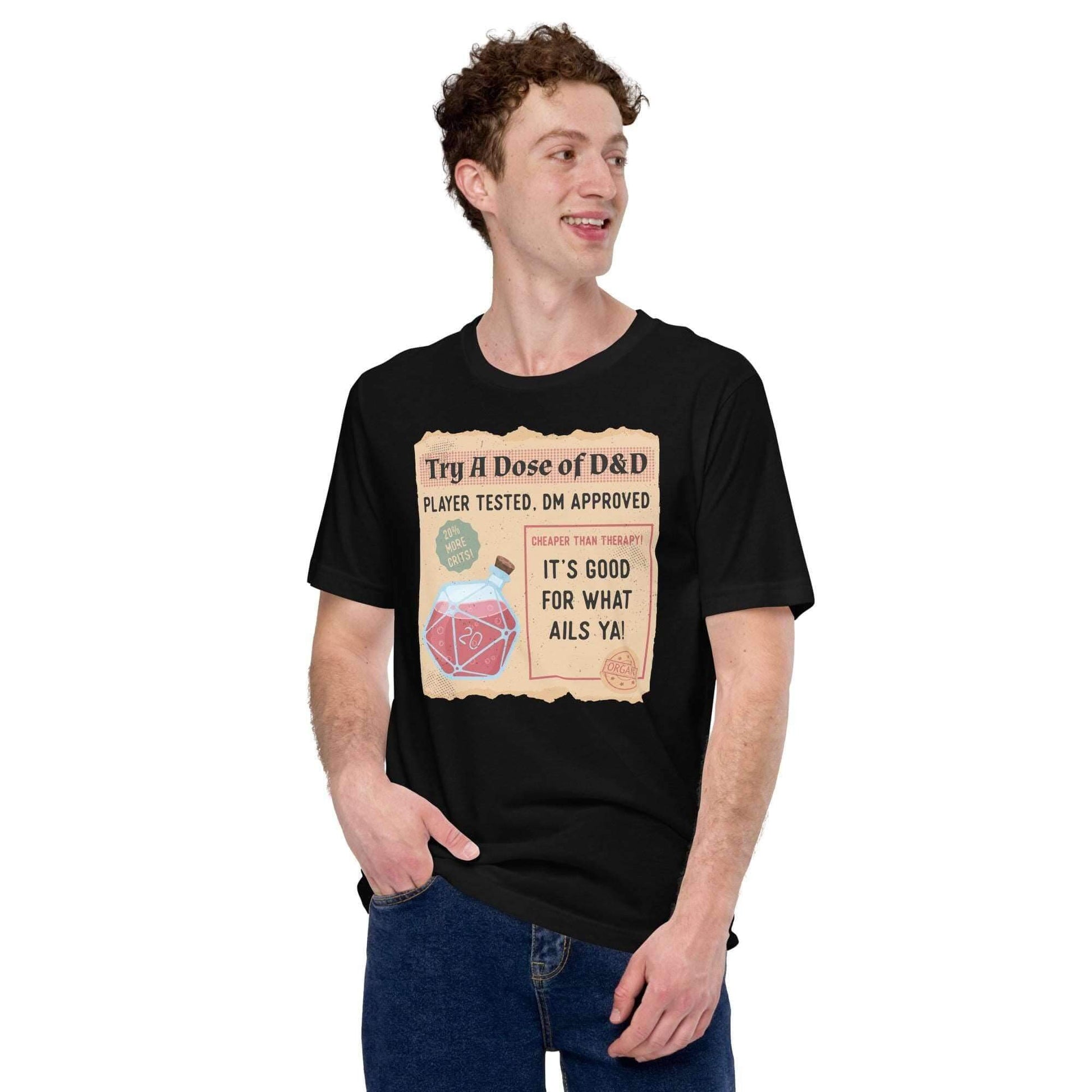 Printify T-Shirt Vintage DnD Health Potion T-Shirt