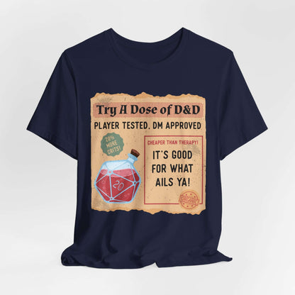 Printify T-Shirt Navy / S Vintage DnD Health Potion T-Shirt