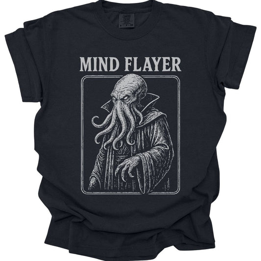 Printify T-Shirt Black / S Vintage Mind Flayer T-Shirt - Comfort Colors