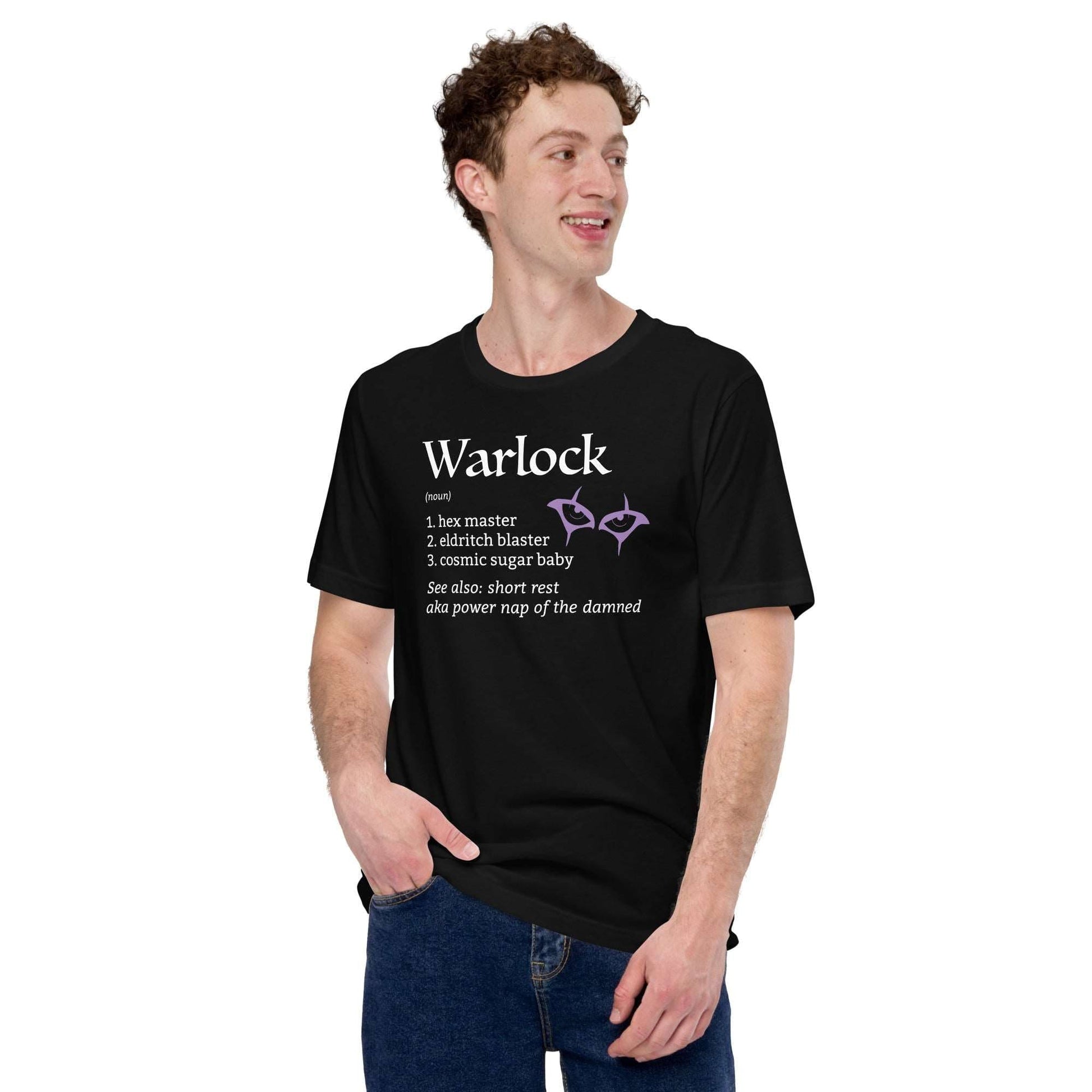 Printify T-Shirt Warlock Class Definition T-Shirt