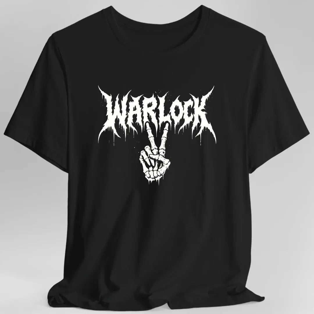 Printify T-Shirt Black / S Warlock Heavy Metal T-Shirt