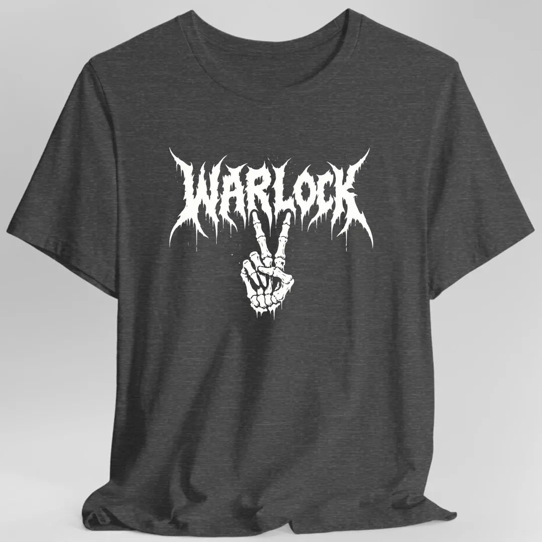 Printify T-Shirt Dark Heather Grey / S Warlock Heavy Metal T-Shirt