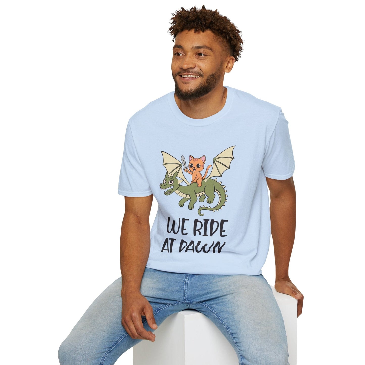 Printify T-Shirt We Ride at Dawn Shirt