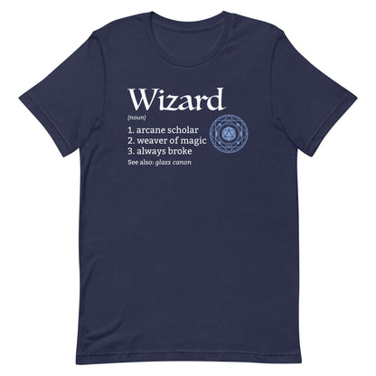 Printify T-Shirt Navy / S Wizard Class Definition T-Shirt