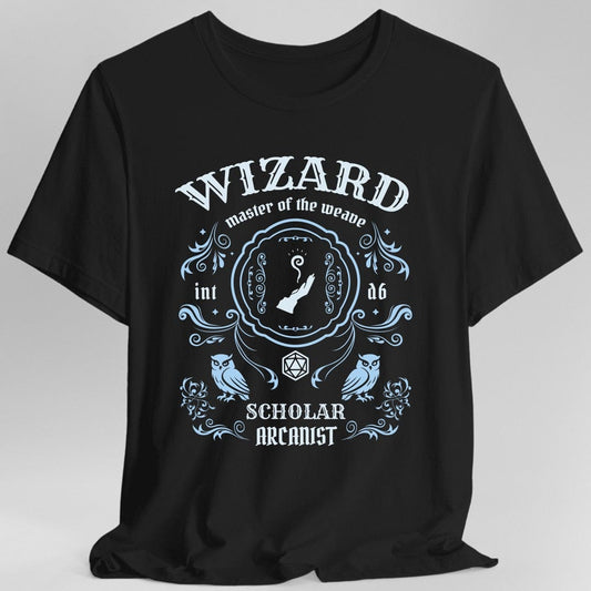 Printify T-Shirt Black / S Wizard Class Vintage Label T-Shirt