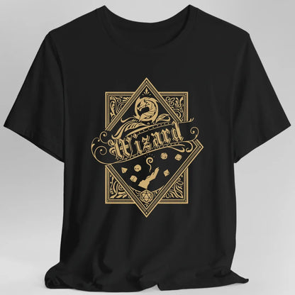 Printify T-Shirt Black / S Wizard D&D Class Emblem T-shirt