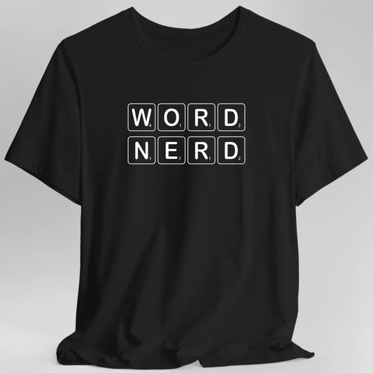 Printify T-Shirt Black / S Word Nerd Scrabble T-Shirt