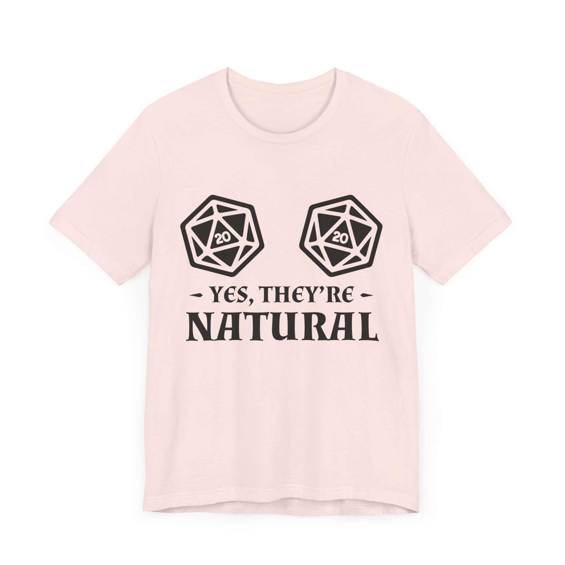 Printify T-Shirt Yes They're Natural DnD Shirt