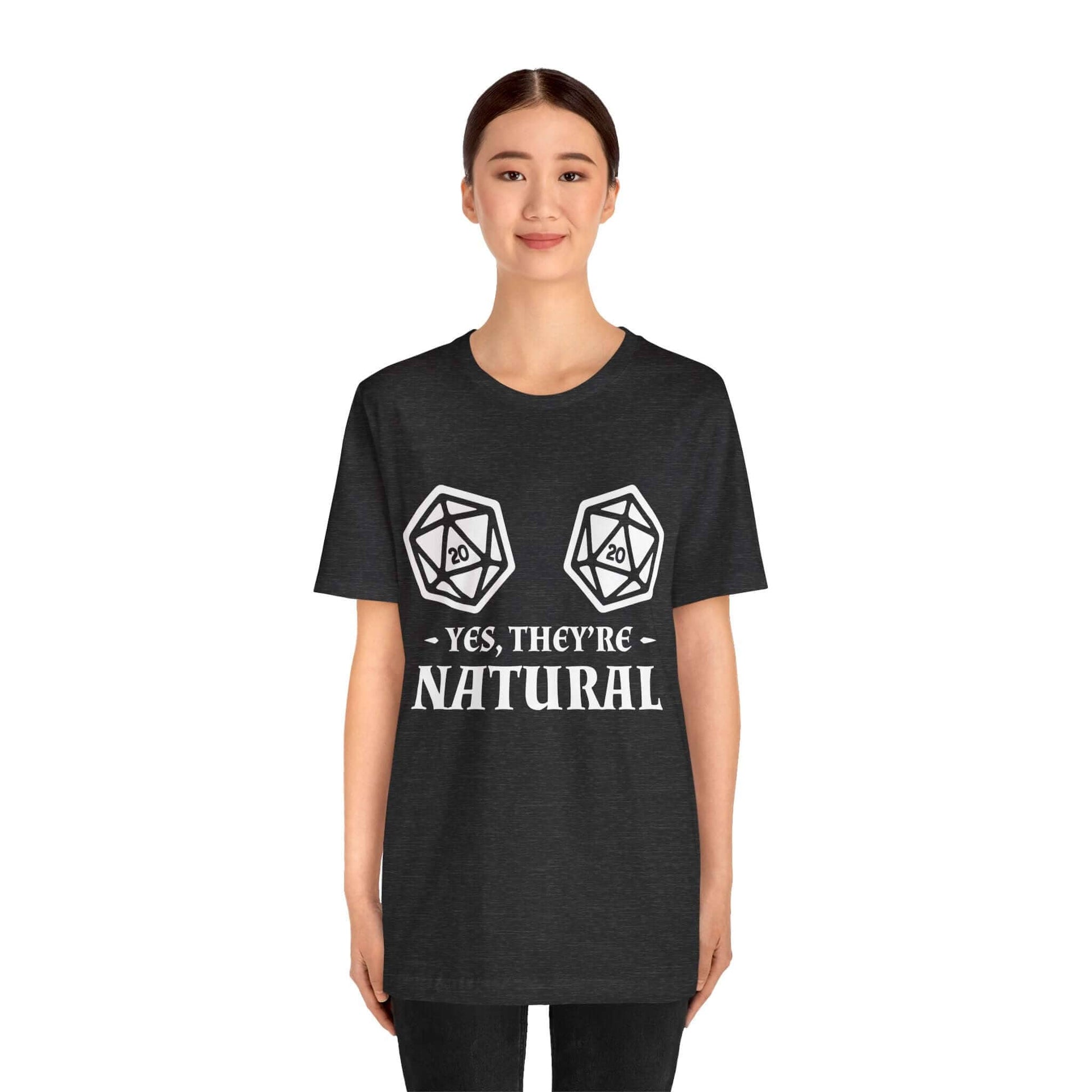 Printify T-Shirt Yes They're Natural DnD Shirt