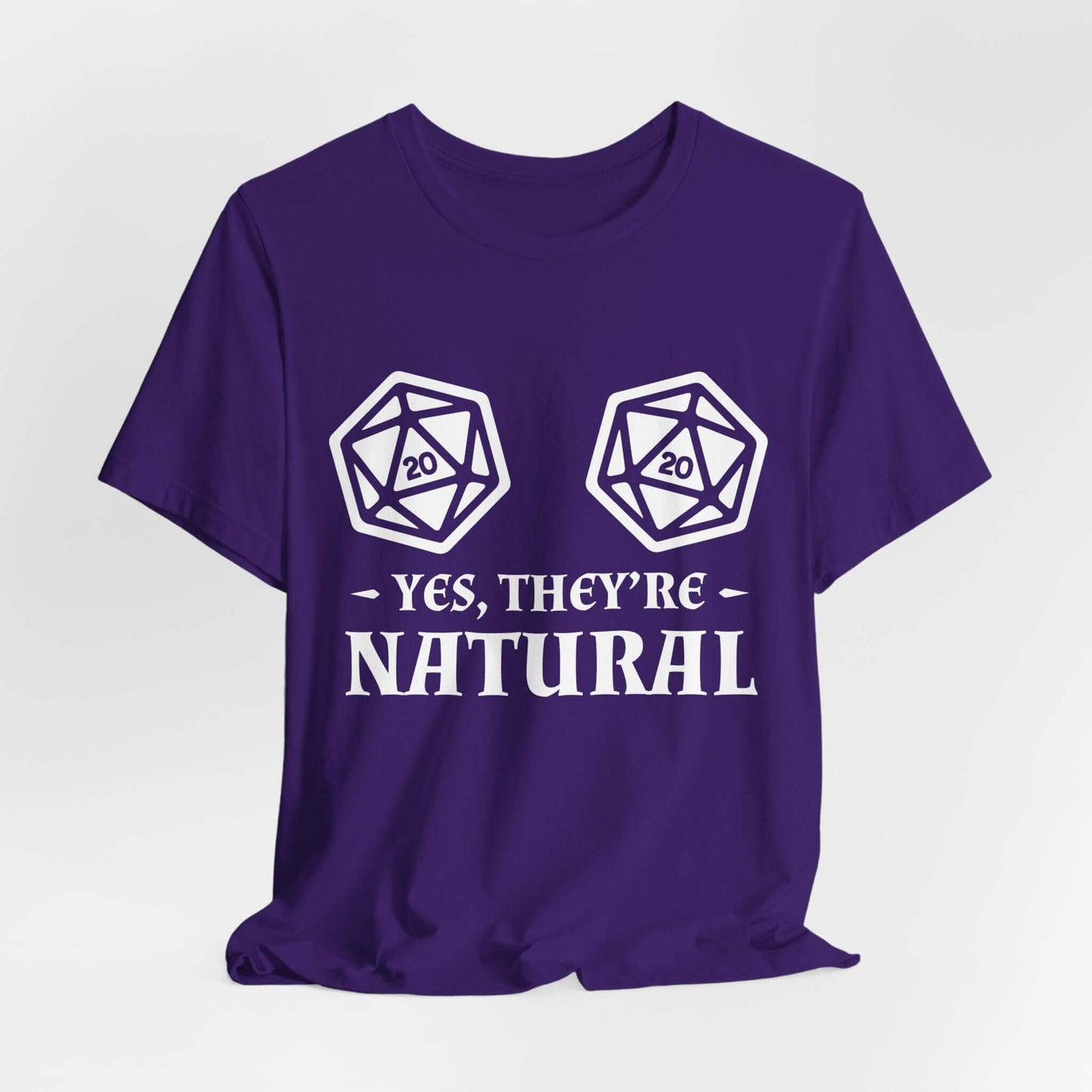 Printify T-Shirt Team Purple / S Yes They're Natural DnD Shirt